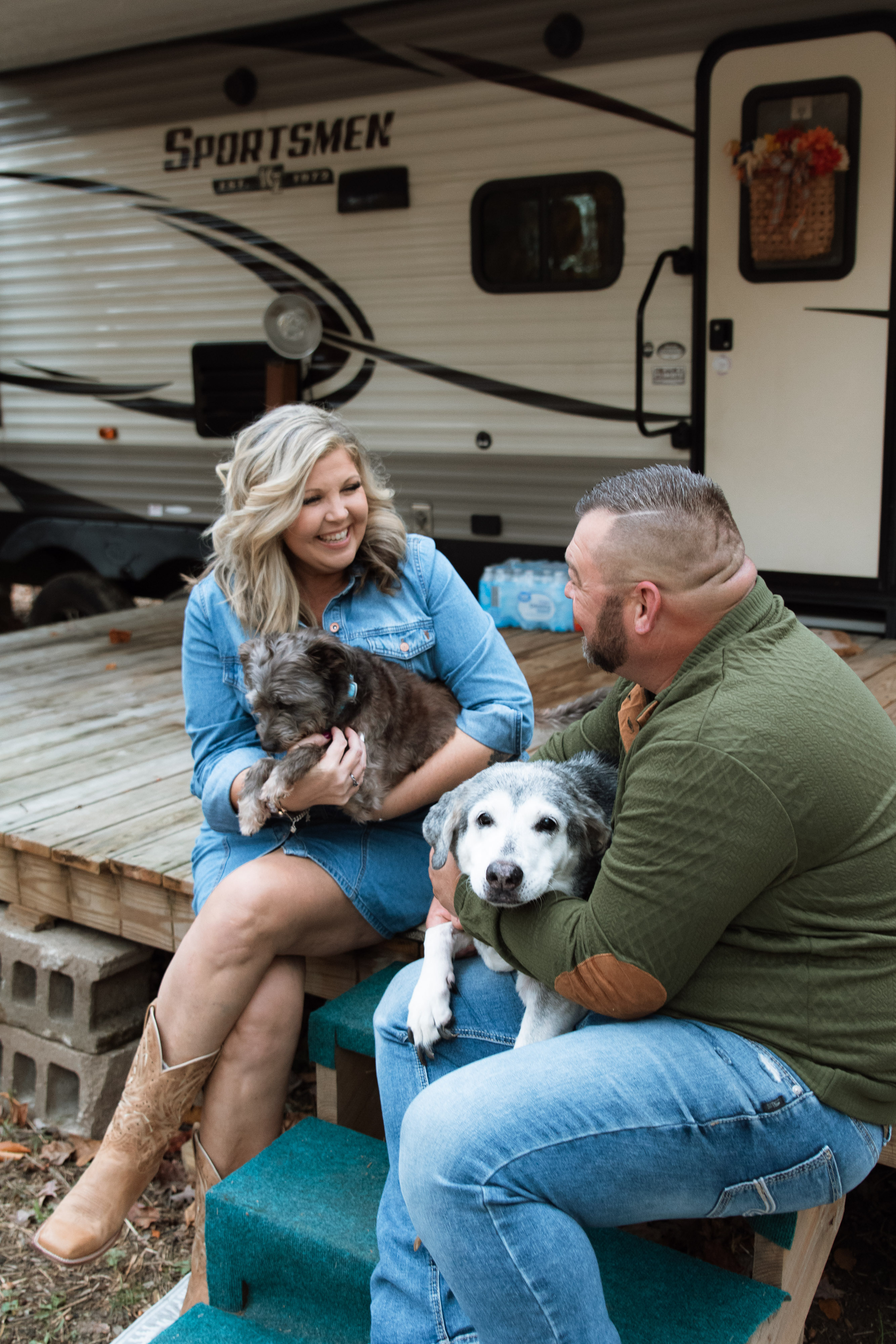 Intimate moment during lifestyle photography session